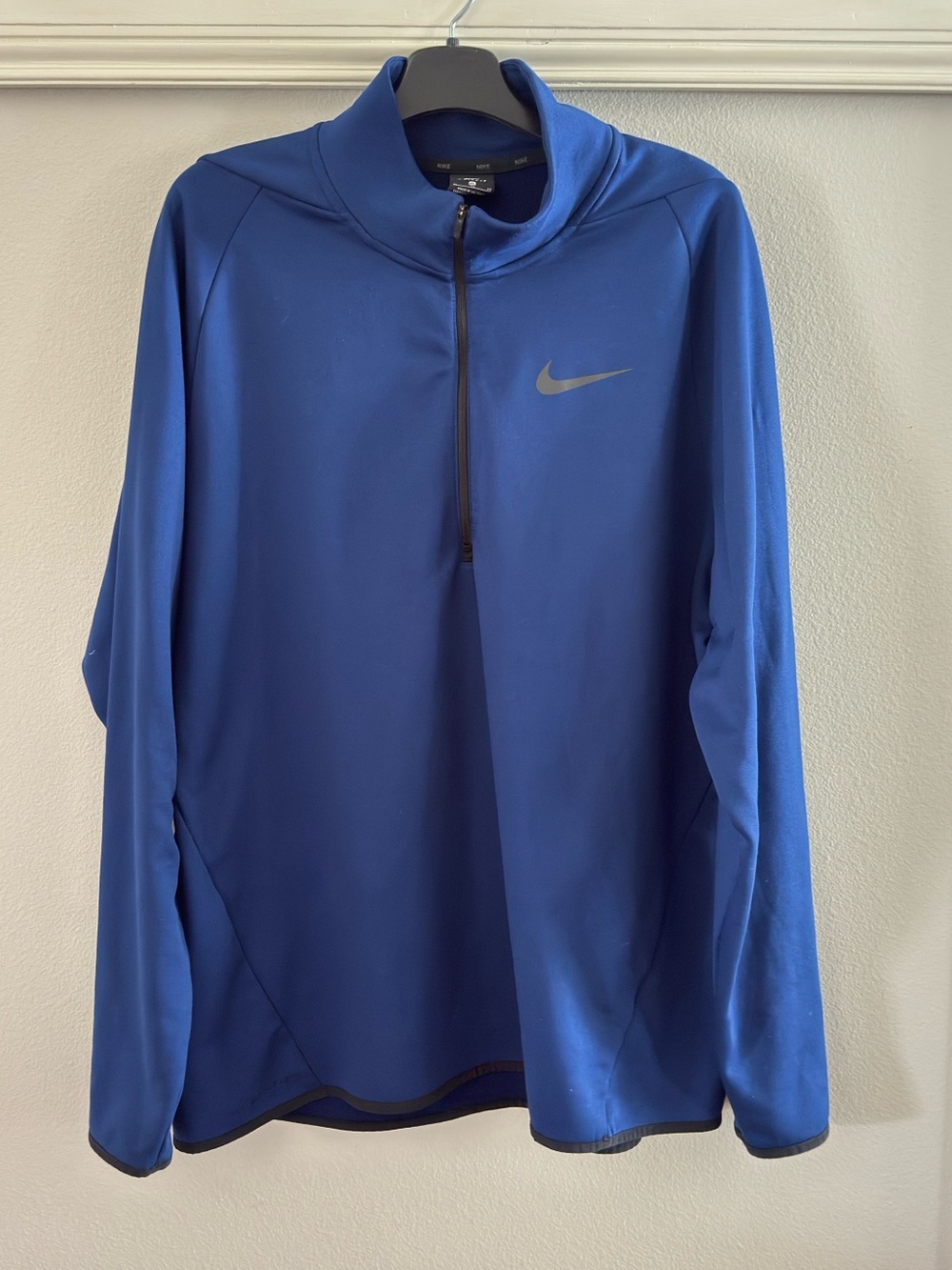 Nike Dri-FIT Men's Blue Long Sleeve Training Pullover Size XL